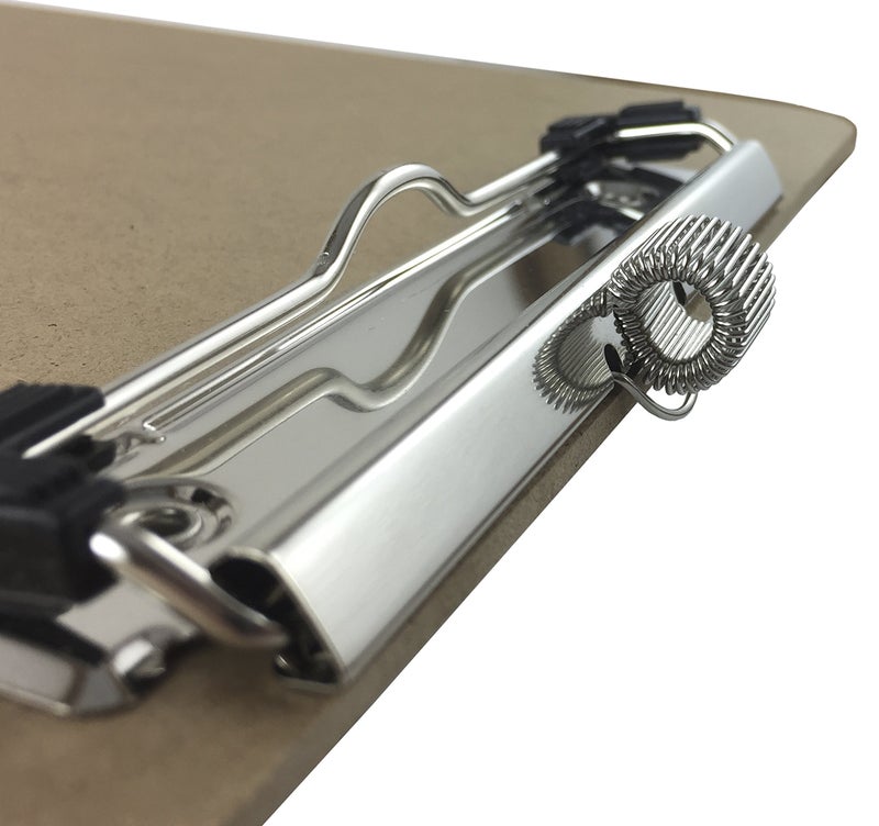 Trade Quest Pen Holder Clipboard, Letter Size, Low Profile Clip, Hardboard, 6-Pack (Pen Included) - Image 3